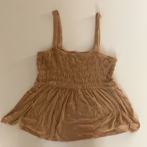 American eagle shirred flouncy tank top